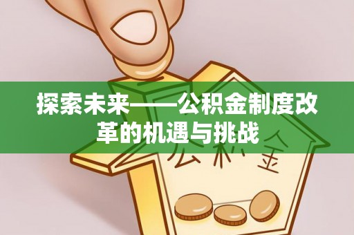 墨玉探索未来——公积金制度改革的机遇与挑战