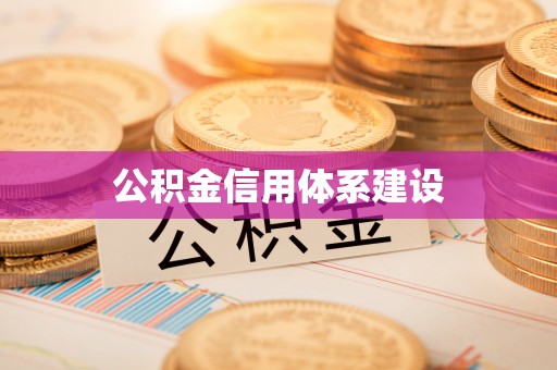 墨玉公积金信用体系建设