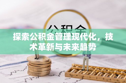 墨玉探索公积金管理现代化，技术革新与未来趋势
