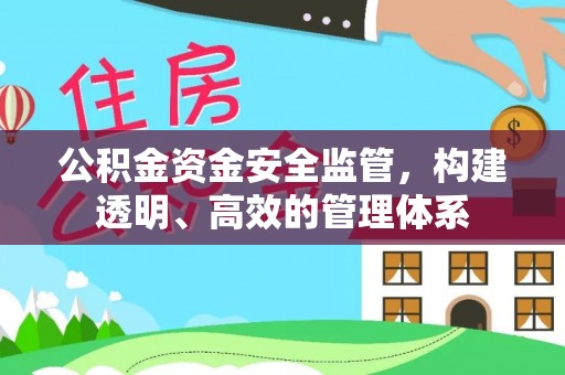 墨玉公积金资金安全监管，构建透明、高效的管理体系
