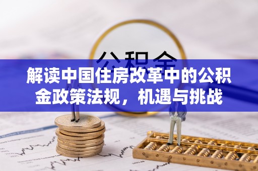 墨玉解读中国住房改革中的公积金政策法规，机遇与挑战
