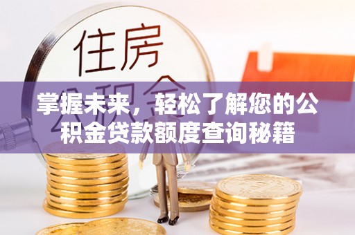 墨玉掌握未来，轻松了解您的公积金贷款额度查询秘籍