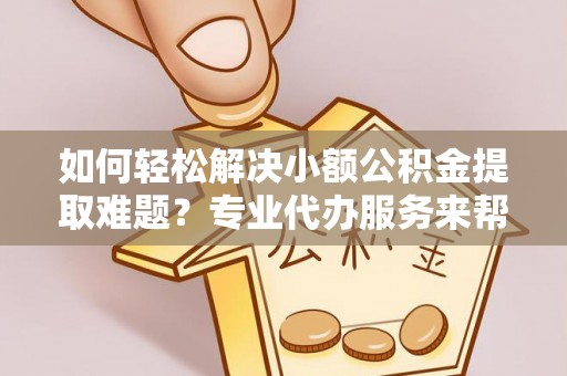 墨玉如何轻松解决小额公积金提取难题？专业代办服务来帮忙