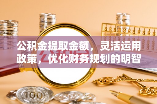 墨玉公积金提取金额，灵活运用政策，优化财务规划的明智选择