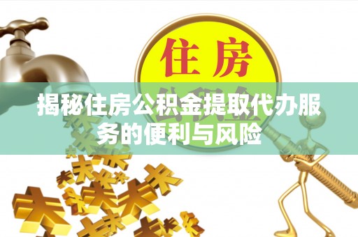 墨玉揭秘住房公积金提取代办服务的便利与风险