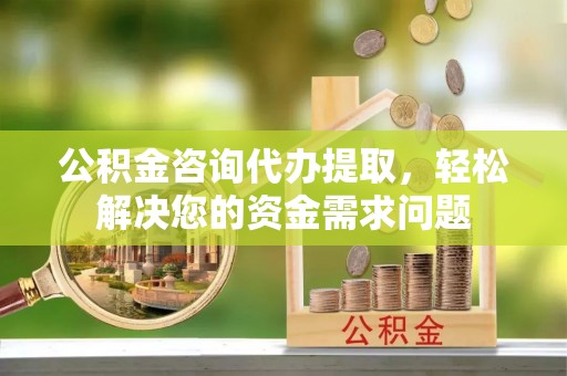 墨玉公积金咨询代办提取，轻松解决您的资金需求问题
