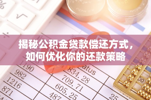 墨玉揭秘公积金贷款偿还方式，如何优化你的还款策略