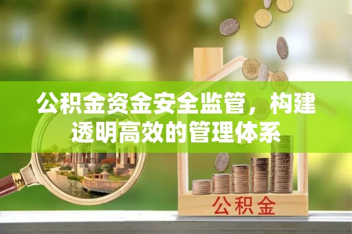 墨玉公积金资金安全监管，构建透明高效的管理体系