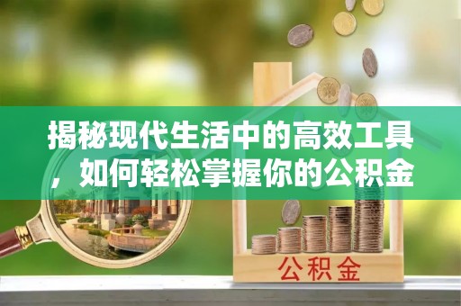 墨玉揭秘现代生活中的高效工具，如何轻松掌握你的公积金查询方式