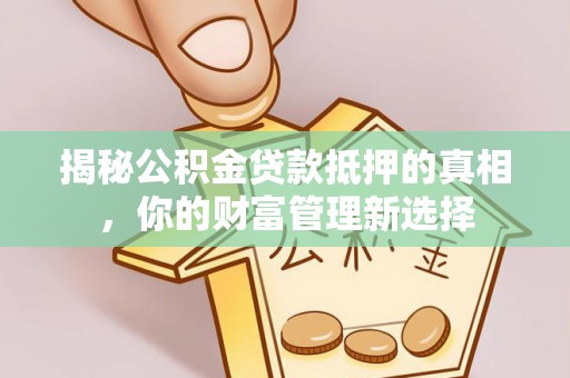 墨玉揭秘公积金贷款抵押的真相，你的财富管理新选择