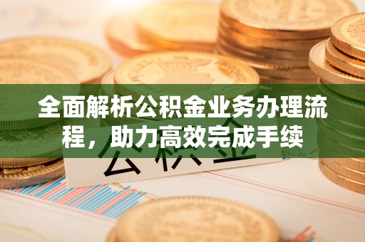 墨玉全面解析公积金业务办理流程，助力高效完成手续