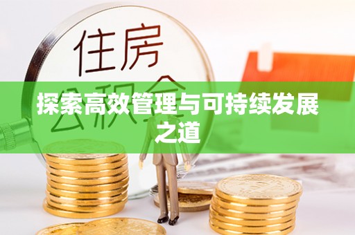 墨玉探索高效管理与可持续发展之道