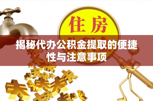 墨玉揭秘代办公积金提取的便捷性与注意事项