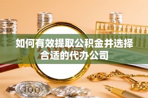 墨玉如何有效提取公积金并选择合适的代办公司